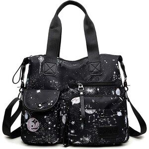 Women's Tote  Nylon Top Handle Satchel Shoulder Handbag